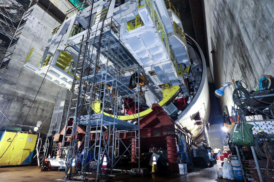 工事実績｜長年の実績を活かした、シールド工事仮設機械設備の計画設計「タチバナエンジ株式会社」