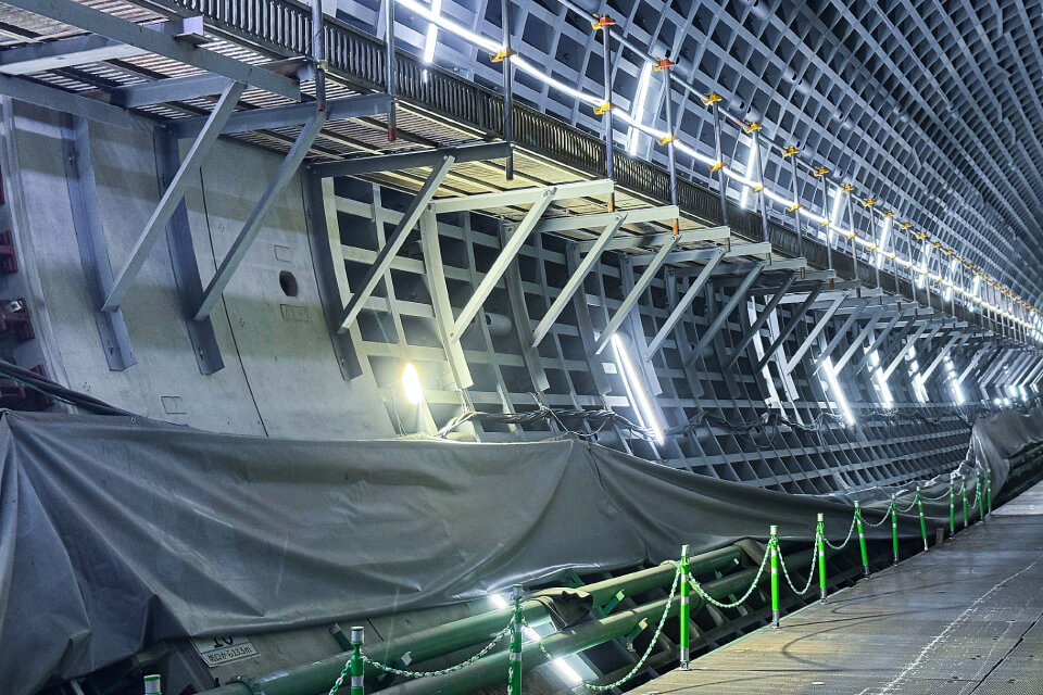 工事実績｜長年の実績を活かした、シールド工事仮設機械設備の計画設計「タチバナエンジ株式会社」